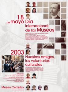 Cartel Museo Cerralbo. Día Internacional de los Museos 2003.