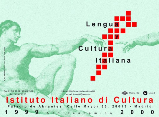 Cartel publicitario para metro de Madrid